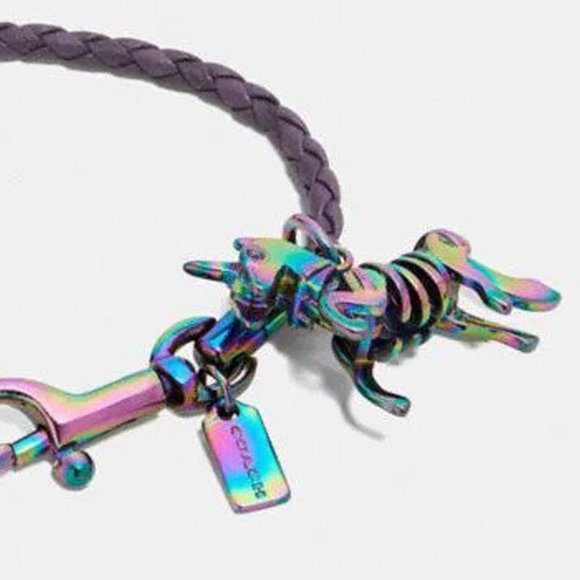 COACH 🦄* LAST ONE! * NWT UNICORN BRAIDED CHARM FRIENDSHIP BRACELET Leather - Picture 3 of 6